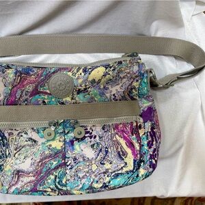 Kipling Colorful Marble Crossbody Bag